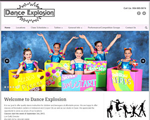 Dance Explosion Web Design