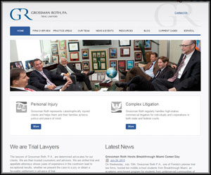 grossmanroth lawyer website design