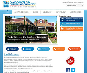 Davie Cooper City Chamber Web Design