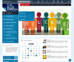 Blue Arrow WordPress Intranet