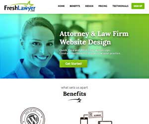 Freshlawyer law firm web design