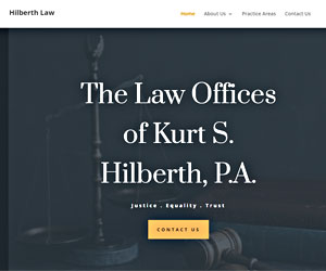 Hilberth Law Firm web design