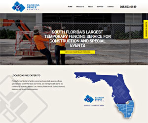 Florida Fence Rental homepage